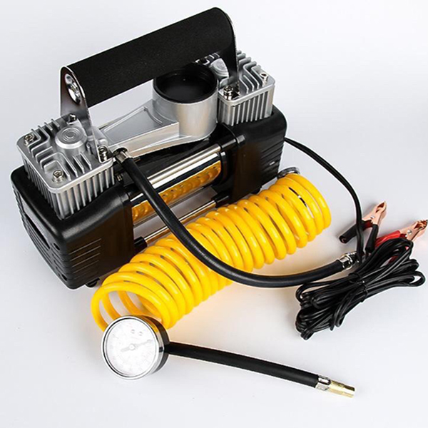 Máy bơm lốp ô tô 2 xi lanh Air Compressor- Máy bơm lốp 2 xi lanh 4×4 Air Compressor chạy bằng 2 động cơ cực khỏe- Bảo hành 12 tháng