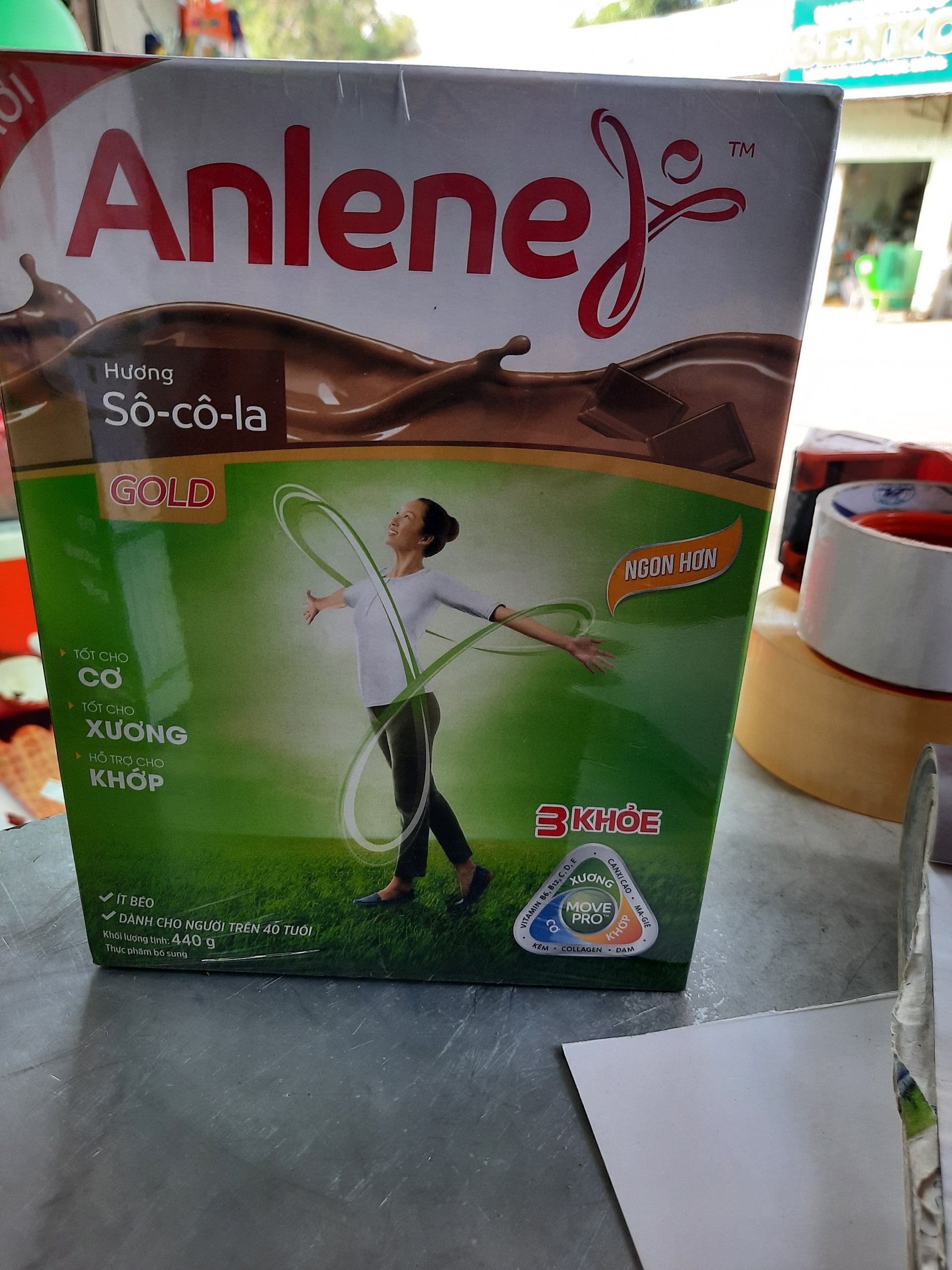 Sữa bột anlene gold 440g socola
