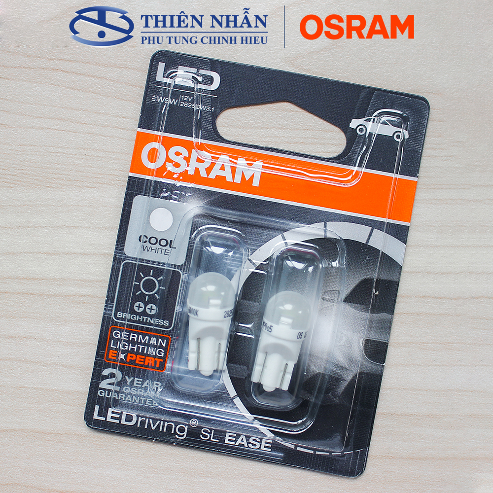 Bóng đèn Led OSRAM T10 xe Wave, Dream, Air Blade demi/xi nhan/sương mù (2825DW3.1)