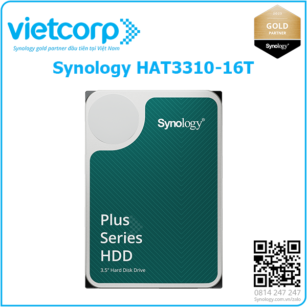 Ổ cứng hdd cho nas synology hat3310-16t - hàng chính hãng