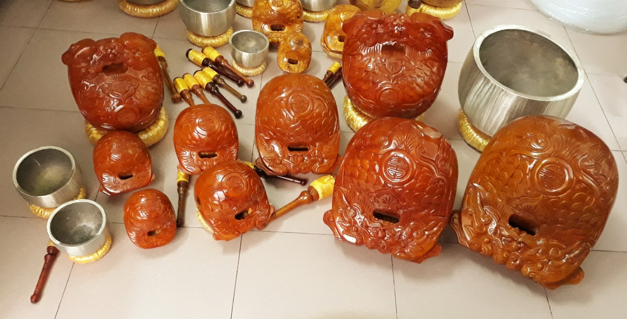 Mõ gỗ mít thường 3 tay