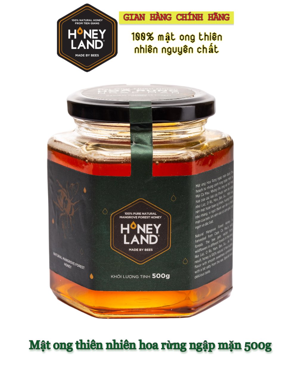 Mật Ong Hoa Rừng Ngập Mặn HONEYLAND 500g