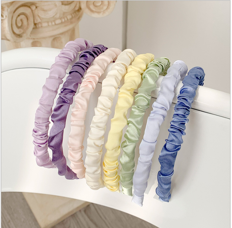 [HCM]Băng Đô Hàn Quốc Lụa SaTin Nhiều Màu -KT17