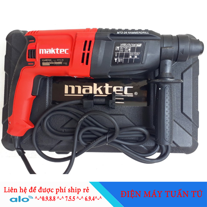 máy khoan bê tông nhật bản Mak t.ec - Máy khoan bê tông Ma k tec2-26 - BH 12 tháng