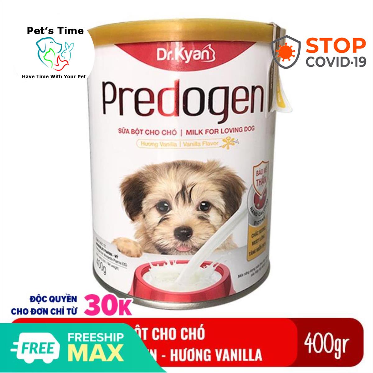 Sữa bột cho chó Dr.Kyan Predogen hộp 400gr cung cấp dinh dưỡng cho chó