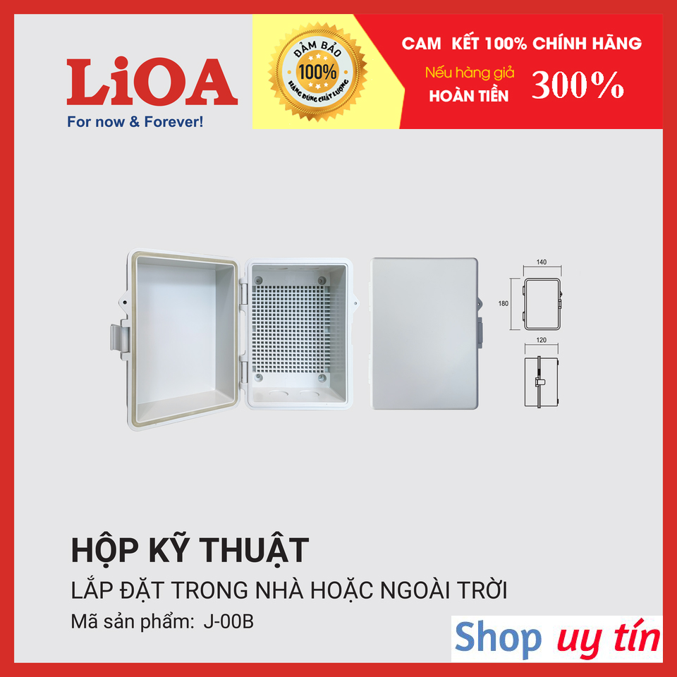Tủ điện trong nhà hoặc ngoài trời LiOA JL-00B & JL-00C chống nước - Hộp kỹ thuật - LIOAVIETNAM