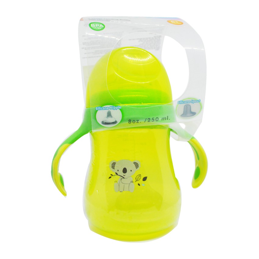 Cốc tập uống nước 2 giai đoạn 2 núm silicone ami am55406
