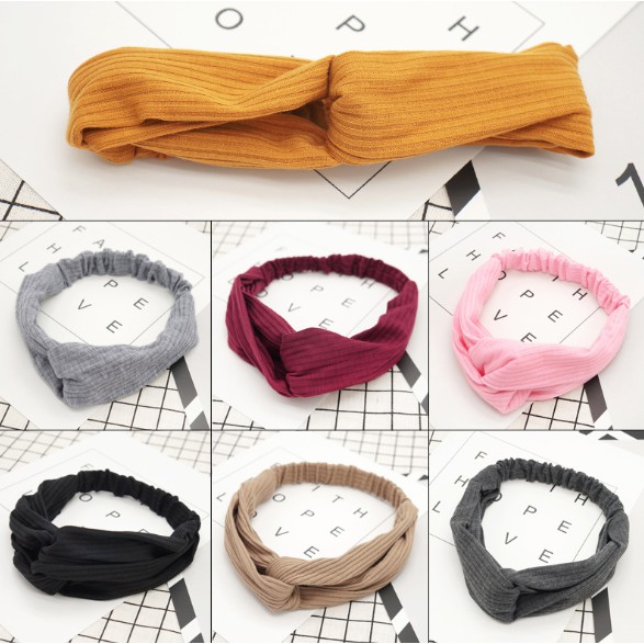Băng đô cài tóc vải Lụa satin màu ngẫu nhiên
