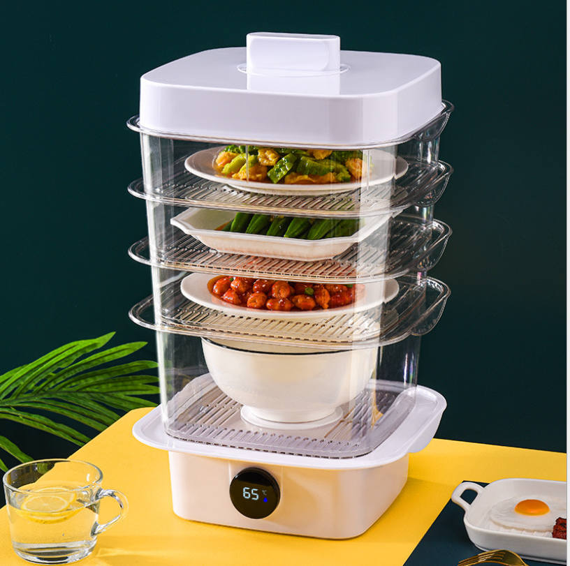 Tủ giử nhiệt thức ăn 4 tầng 48cm,lồng bàn giữ nhiệt-tủ hấp thức ăn 4 tầng thông minh.