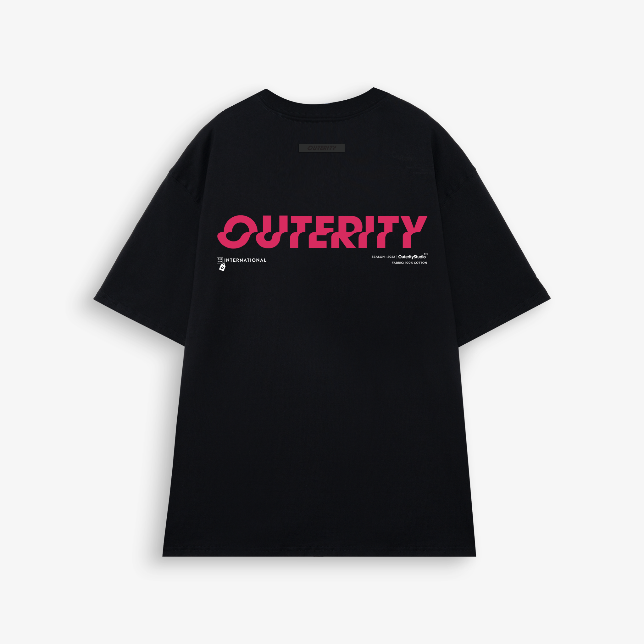 Áo thun outerity signature red text ver 3.0 / ort.b 150
