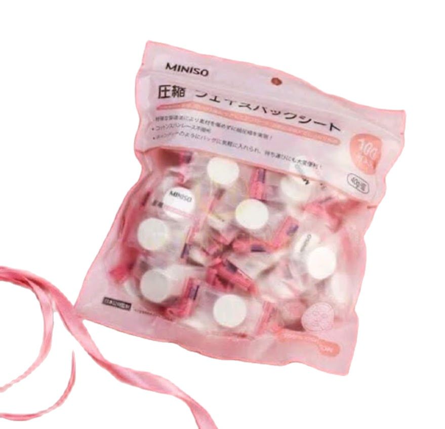 Mặt nạ viên nén miniso nhật bản túi 100 viên