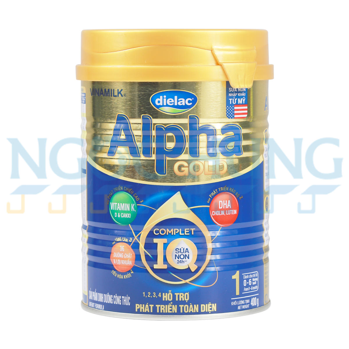 Sữa bột  Vinamilk Dielac Alpha IQ Gold 1 sữa non 400g