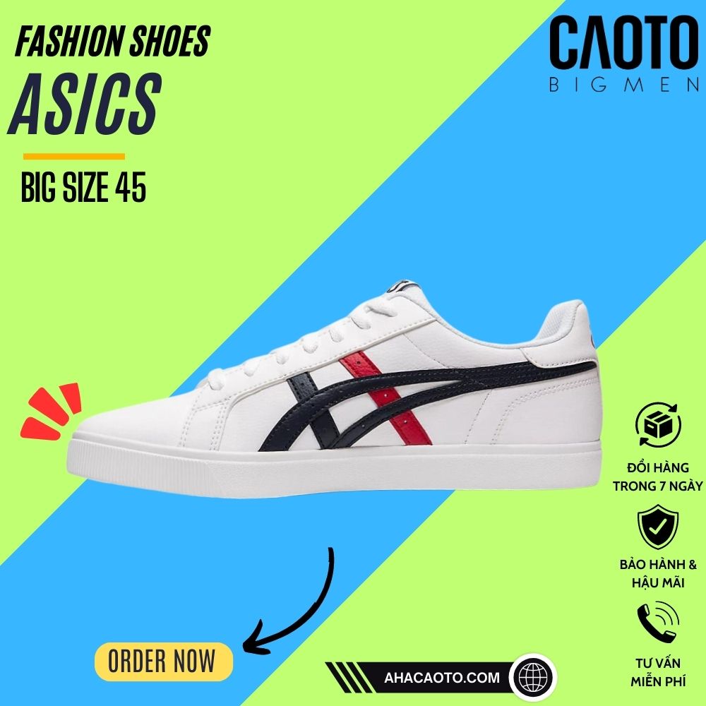 Giày Tennis Asics Classic Ct Masculino Casual[CHÍNH HÃNG] Da Mềm Trắng Big Size - Giày Tennis Big Si