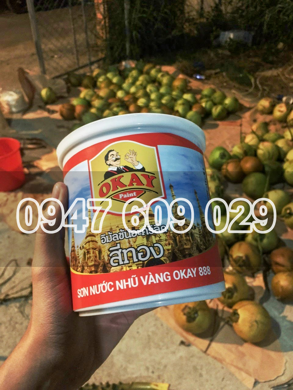 Sơn nhũ vàng thái 888 lấp lánh như vàng 24k
