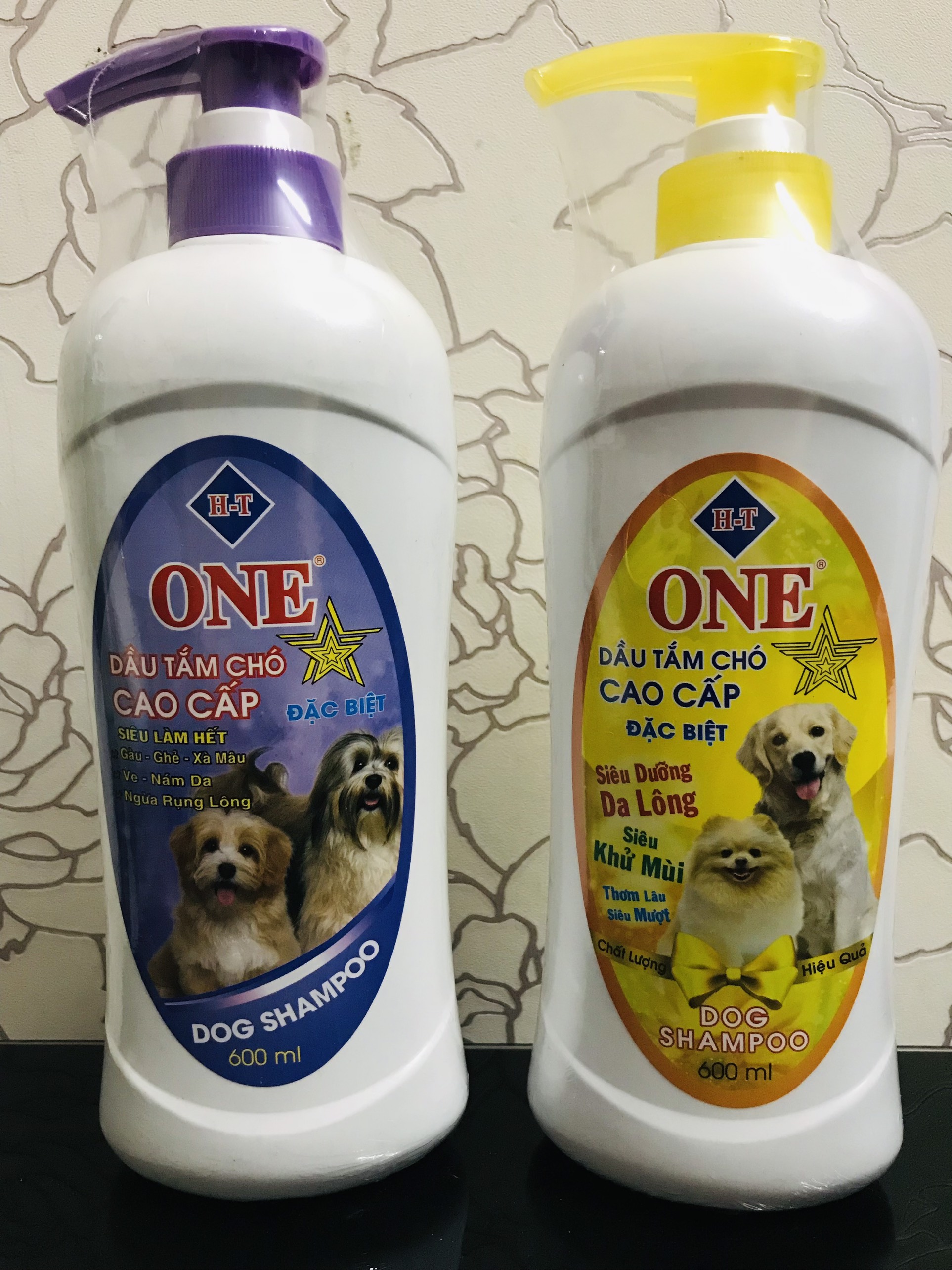 Dầu Tắm Sữa Tắm Diệt Ve Rận Bọ Chét Mượt Lông Khử Mùi Hôi Chó Mèo ONE cao cấp đặc biệt 500ml