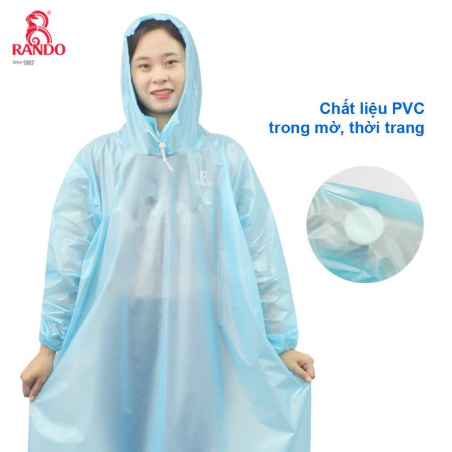 Áo Mưa trùm đầu 1 người bít sườn
