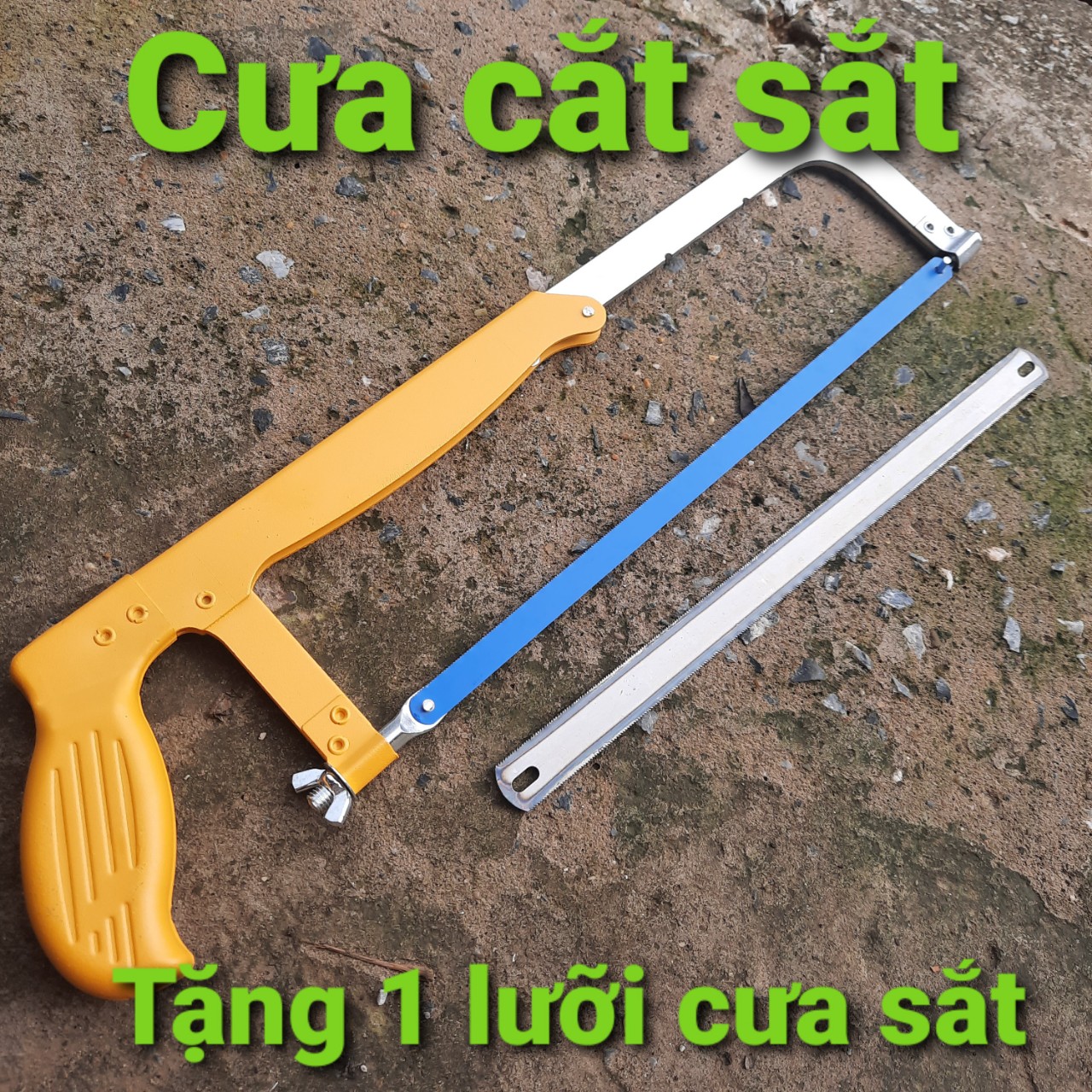 Cưa sắt cầm tay cao cấp tặng kèm 1 lưỡi cưa sắt