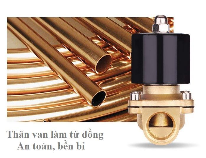 Van nước tự động điều khiển bằng điện van điện từ phi 27 220V LOẠI TỐT , công tắc dòng chảy, bộ tưới cây tự động,van thoát nước