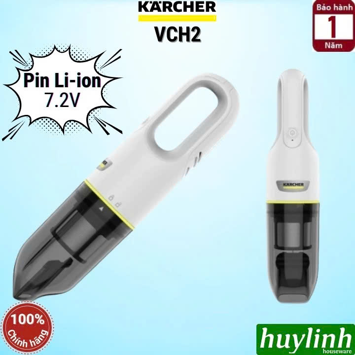Máy hút bụi cầm tay dùng pin karcher vch2 - 7.2v