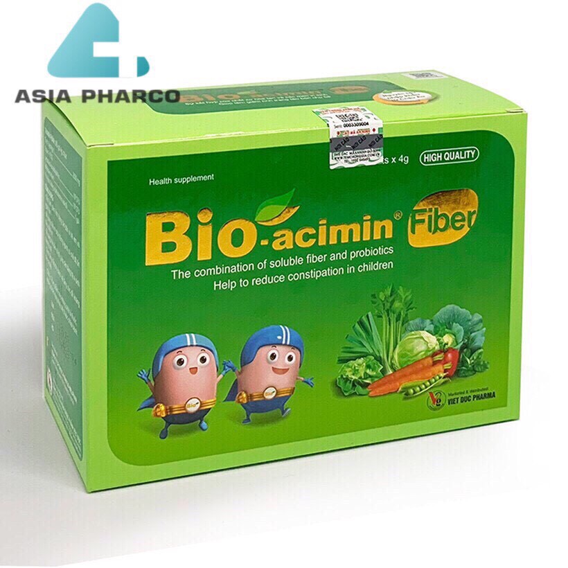 [HCM]Thực Phẩm Bảo Vệ Sức Khỏe Cốm Bổ Sung Chất Xơ Bio-Acimin Fiber B007 (30 Gói)
