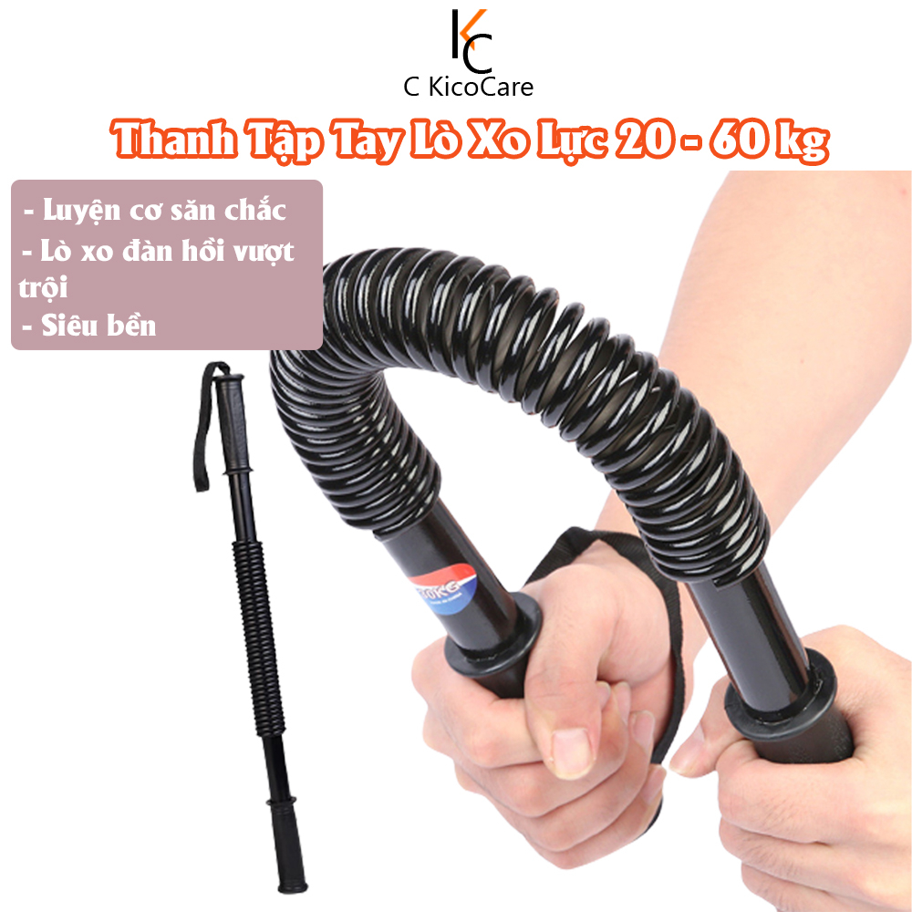 Gậy Bẻ Tập Cơ Tay Gậy Lò Xo Tập Cơ Vai Gym Lực 20kg