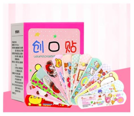 Hộp 100 băng keo cá nhân hoạt hình siêu cute cho bé