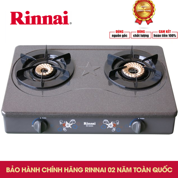 Bếp gas dương Rinnai RV 640 A họng gang bền bỉ