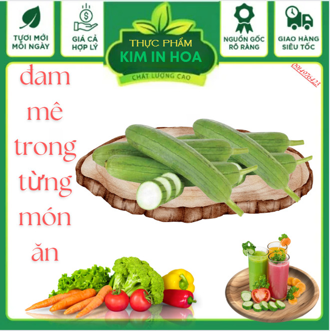 Trái mướp hương tươi dùng để nấu canh , ăn lẩu ,xào
