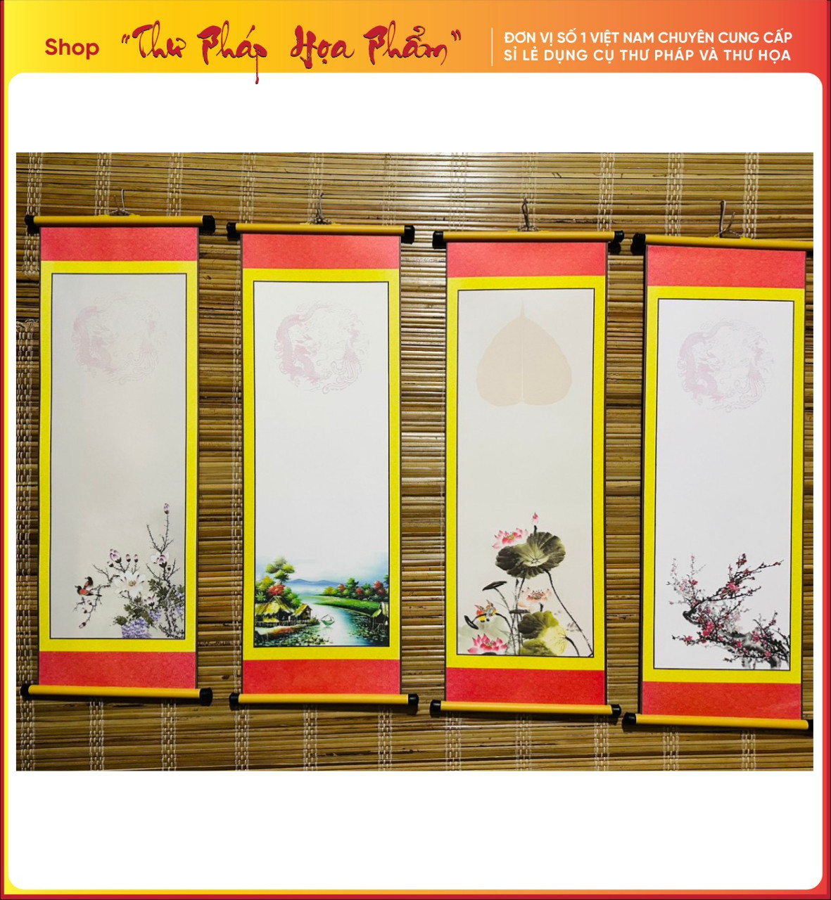 Set 10 giấy viết thư pháp 27x79cm giấy đẹp dễ viết dễ sử dụng