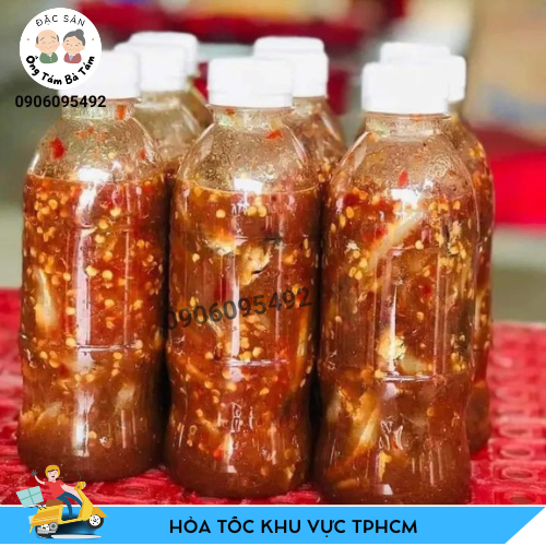 Mắm nêm tỏi ớt bình định 300ml/chai - mắm nêm pha sẵn - đặc sản ông tám bà tám - hỏa tốc hồ chí minh