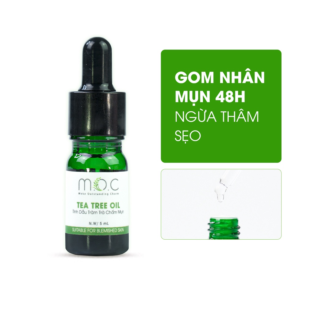 Tinh dầu chấm mụn viêm m.o.c gom nhân sau 48h