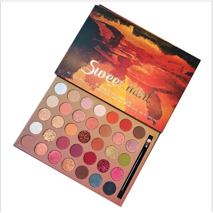 Bảng phấn mắt sweet mint 35 màu tặng 01 cọ mắt