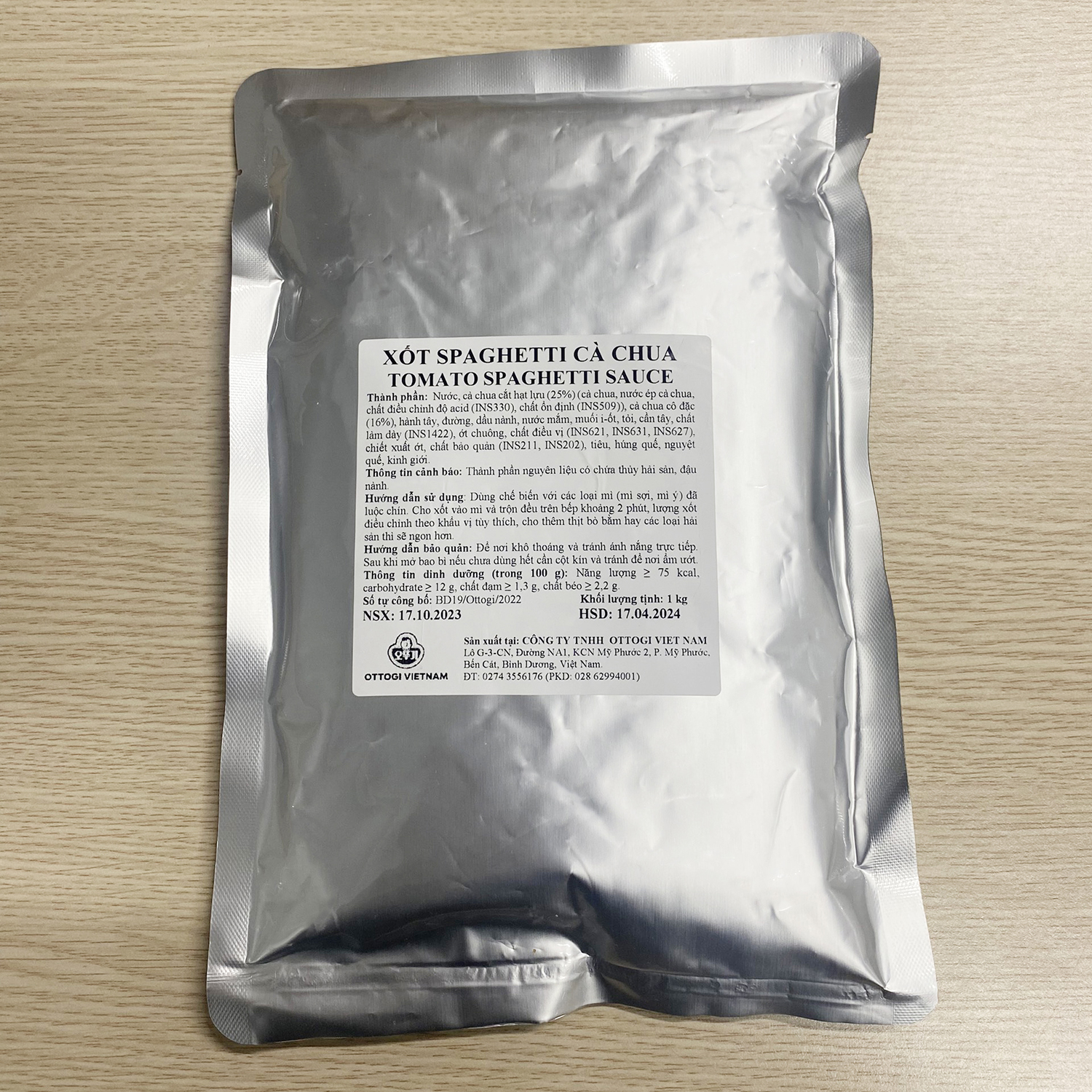  Sốt Spaghetti Hương Vị Truyền Thống Otoki Gói 1kg 