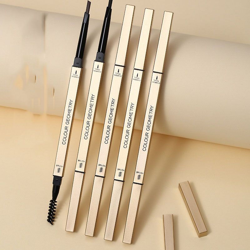 Chì kẻ, bút kẻ lông mày 2 đầu vỏ vàng Colour Geometry nội địa Trung mịn màng không kích ứng D&H STORE CKMVOVANG079