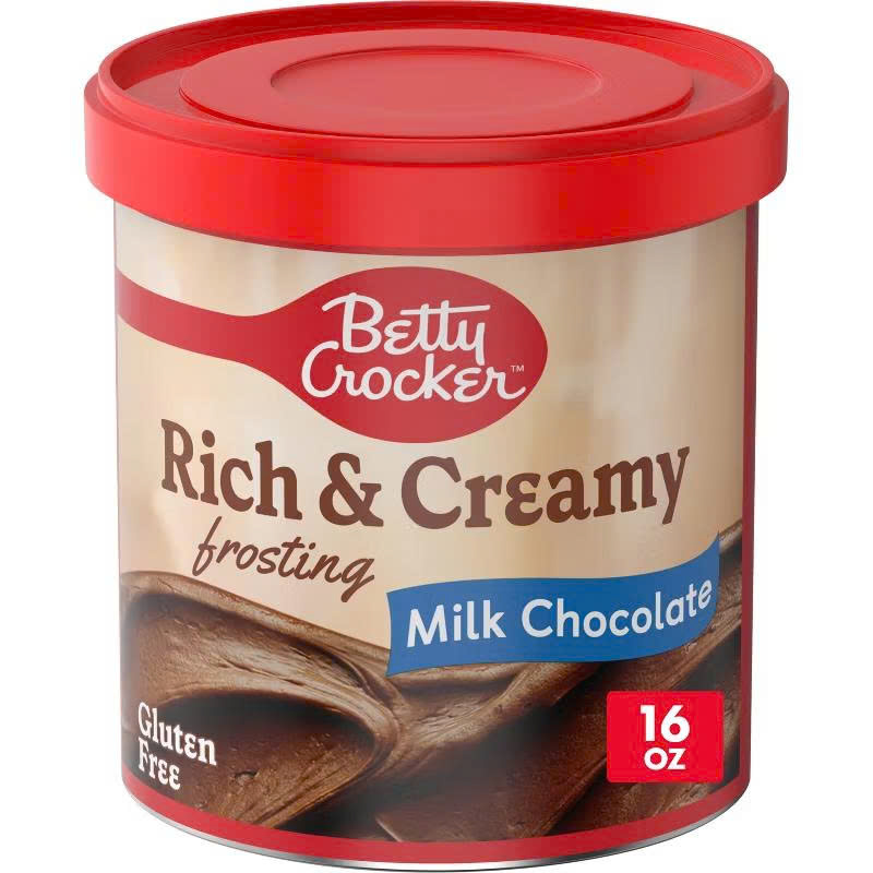 Betty Crocker kem phủ sô cô la sữa đậm đà và béo ngậy, không chứa gluten, 16 oz.