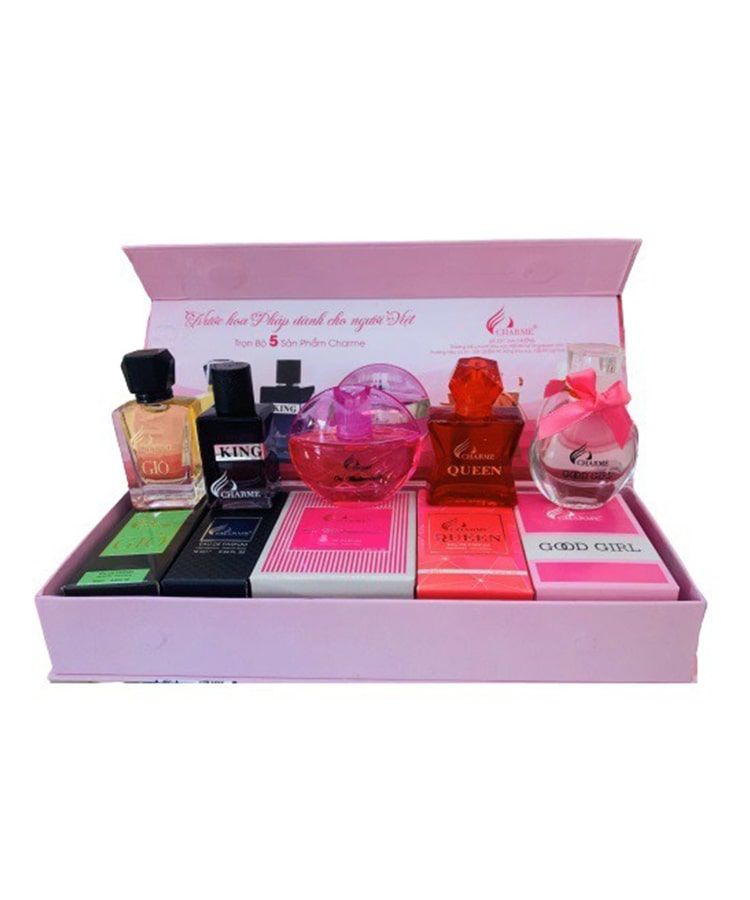 [HCM]Nước hoa mini 10ml Char.me - 6 PHÂN LOẠI ( GOOD GIRL, QUEEN, KING, ORI, GIÒ, SET 5 MINI)