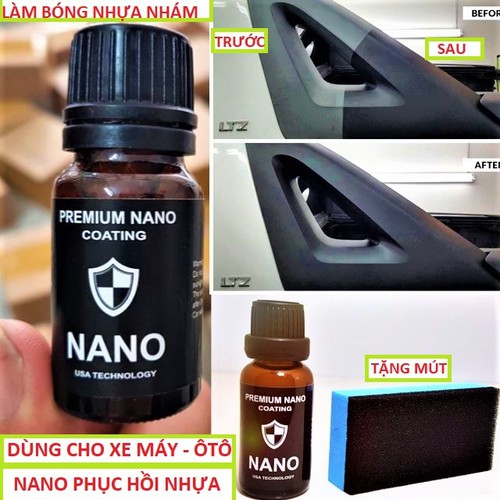 Chai dung dịch đánh bóng phục hồi nhựa nhám xe máy ô tô như mới, dung dich đánh bóng làm mới nhựa nhám loại tốt bền màu, đồ kiểu xe máy , phụ kiện độ xe máy