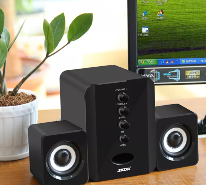 Bộ 3 Loa Máy Tính/ Vi Tính Cao Cấp Âm Bass Echo Hay - Nhỏ Gọn - loa vi tính - loa vi tính giá rẻ - loa máy tính giá rẻ - loa để bàn máy tính - loa mini - loa karaoke