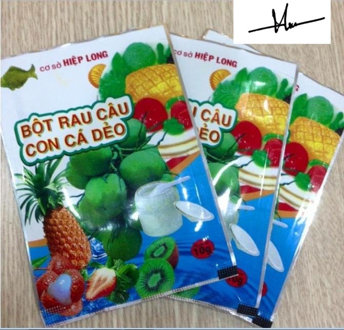 Combo 3 gói thạch rau câu con cá dẻo làm trà sữa
