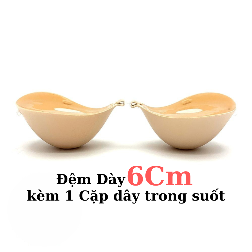 Áo dán ngực cài trước - EVA Bra - đệm dày 6cm, miếng dán ngực siêu dày nâng ngực tạo khe, áo ngực đệm 6cm độn ngực siêu dính
