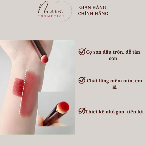Cọ son môi đầu tròn chuyên dụng dùng đánh lót cho môi, tán màu son môi, tan viền môi