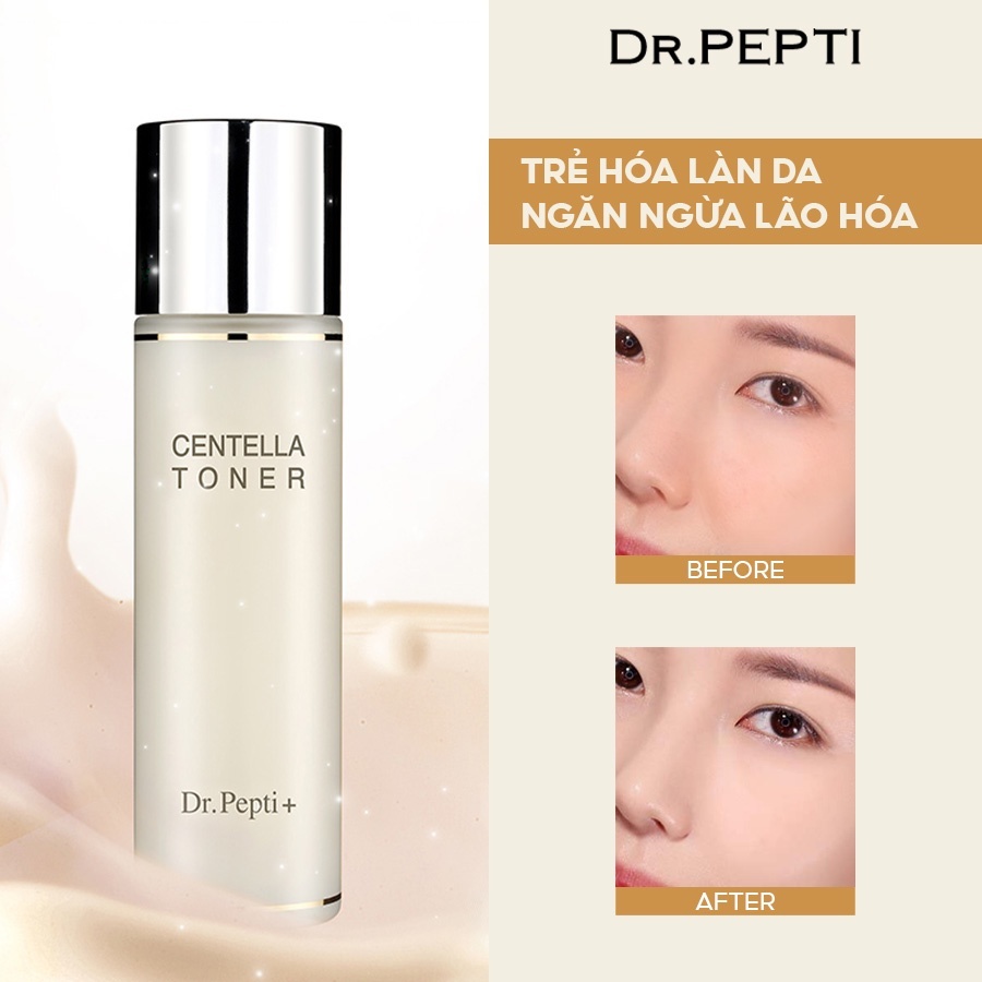 Toner Dr.Pepti Centella Toner Dưỡng Da Căng Bóng 180ml Chính Hãng Hàn Quốc