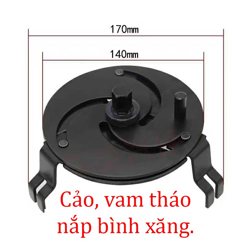 Vam tháo nắp bình xăng xe ô tô 3 chân