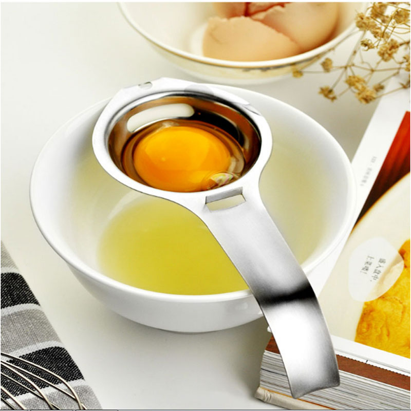 Dụng cụ tách lòng đỏ trứng inox tiện ích