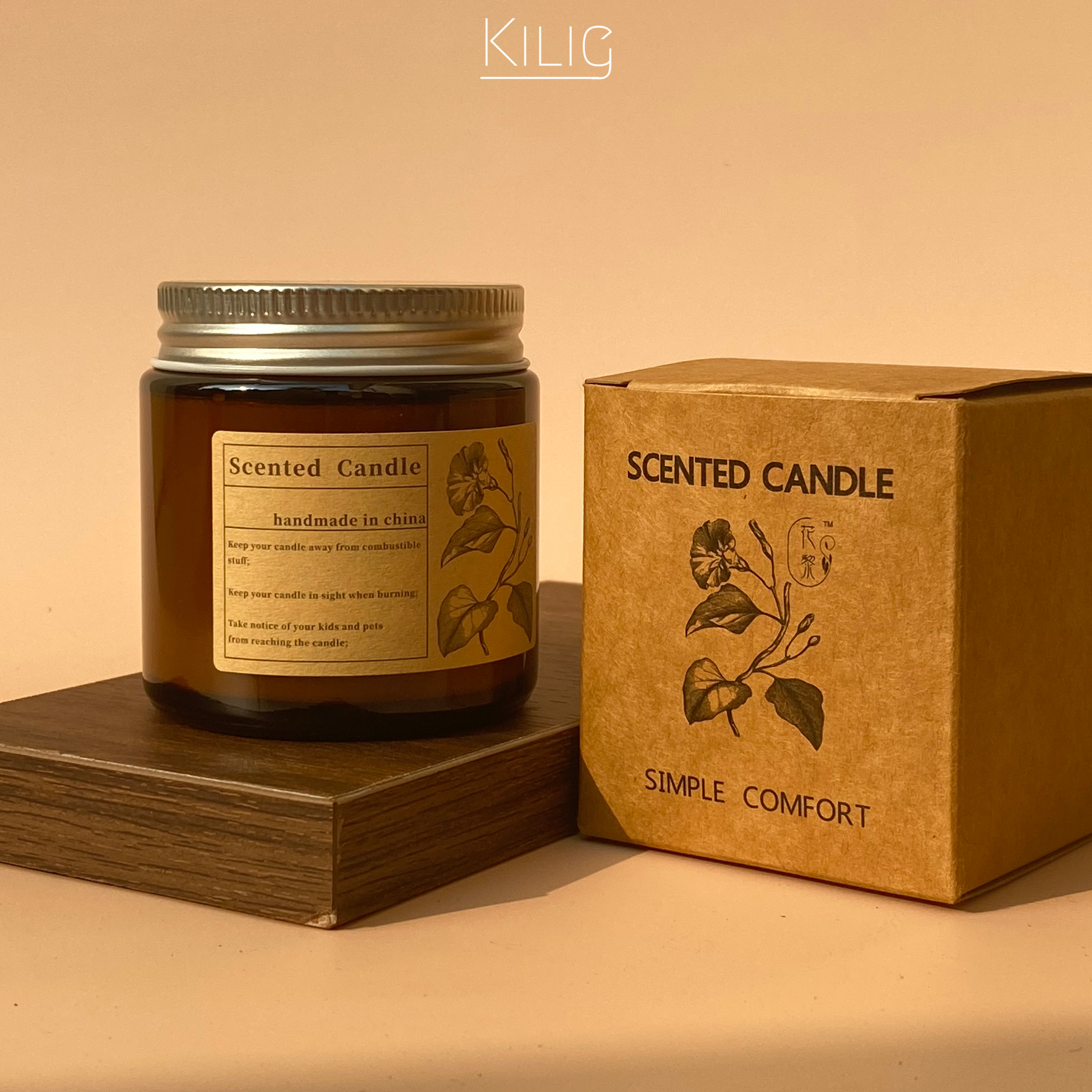 Nến thơm thư giãn không khói scented candle handmade nội địa trung cao cấp 100g - kilig shop