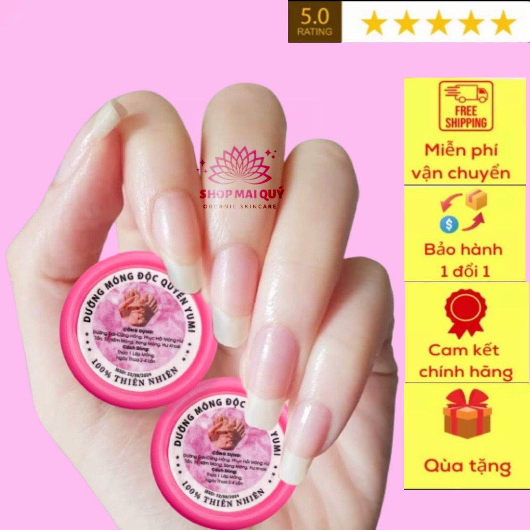 Dưỡng Móng Độc Quyền Yumi, dưỡng cứng móng,dài và hồng móng, phục hồi móng hư tổn do bị nấm móng,bọng móng,hư khóe móng