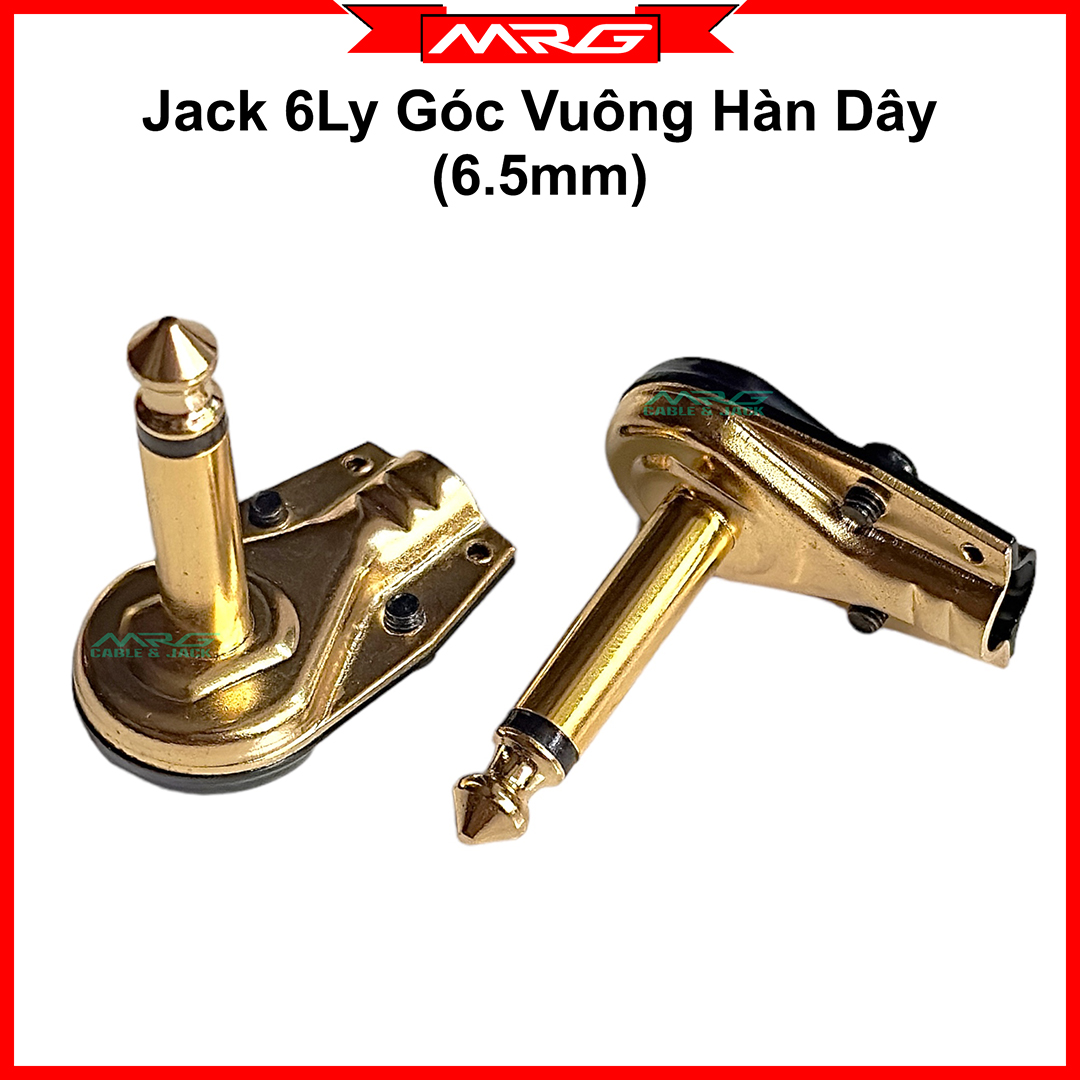Jack 6 ly cong góc vuông, giá 1 cái, dùng hàn dây tín hiệu. j-6 | rắc 6ly, jack 6.5, giắc 6ly, rack 6li