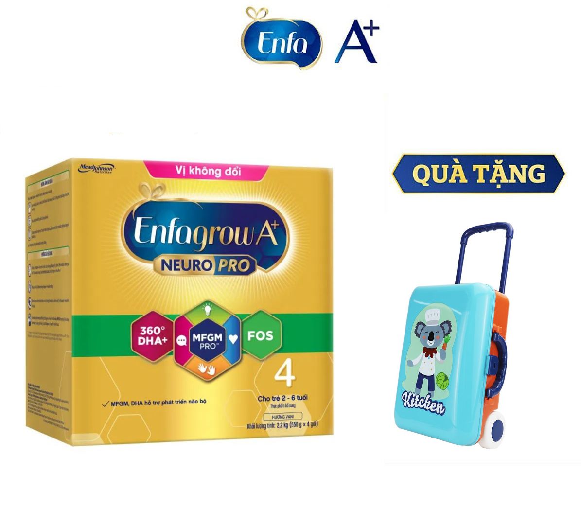 Mẫu mới sữa bột enfagrow a+ 4 - tặng ba lô cho bé