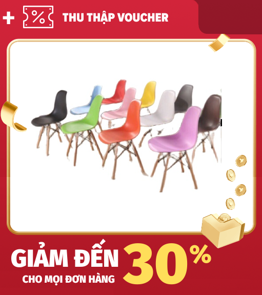 ghế EAMES chân gỗ Đan thép kiểu hiện đại hàn quốc