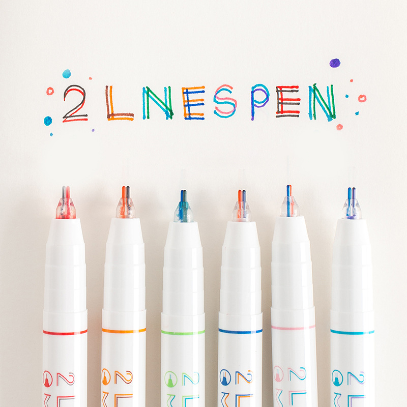 Bút ghi chú 2 lines pen 0.5mm 2 ngòi cao cấp